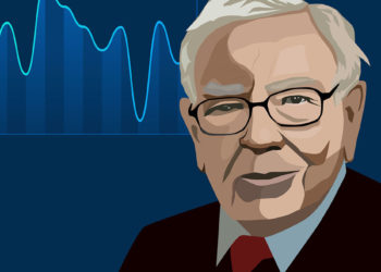 Illustration von Warren Buffett, die besten Sprüche und Zitate